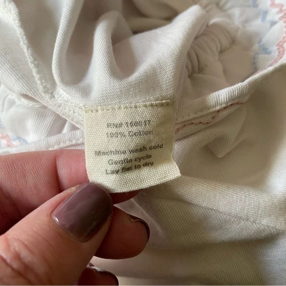 Baybala Baby Ivory Embroidered Ruffle Collar Bea Onesie 18 months